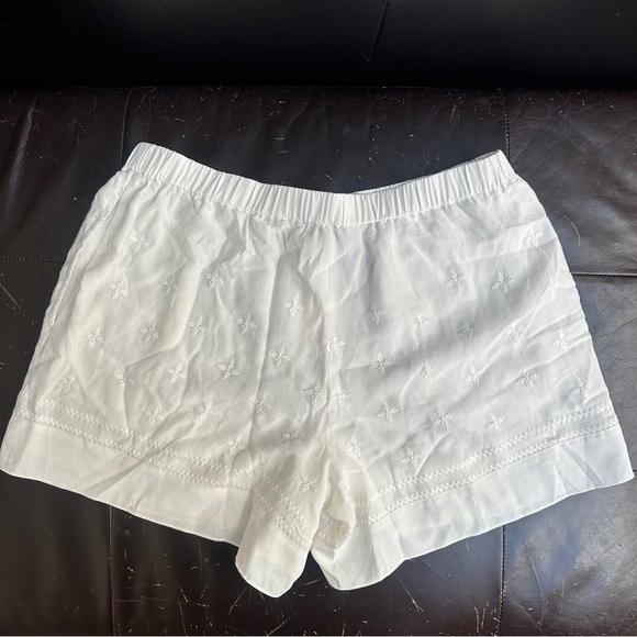 Anthropologie Elevenses White Costa Maya Shorts Size Medium NWT - Picture 5 of 14